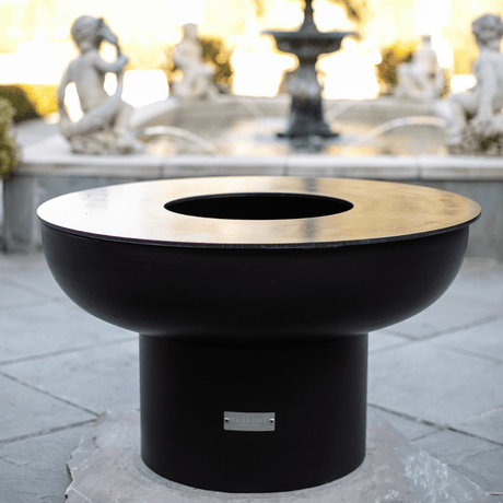 Seasons Fire Pits fire pit grill in garden