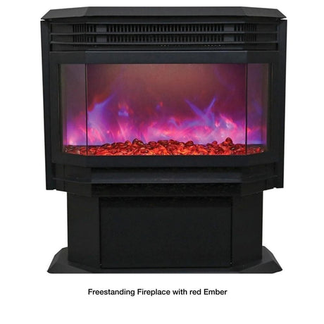 Sierra Flame 25" Free Standing Electric Fireplace with red Ember