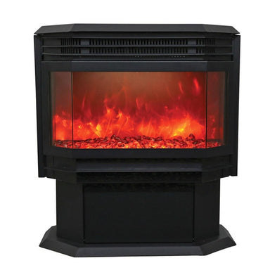 Sierra Flame 25" Free Standing Electric Fireplace (FS‐26‐92) with red Flame