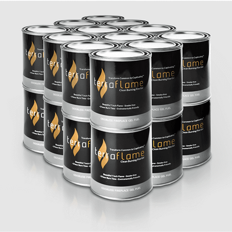 SunJel Pure - Gel Fuel For Ventless Gel Fireplaces - 24 pack