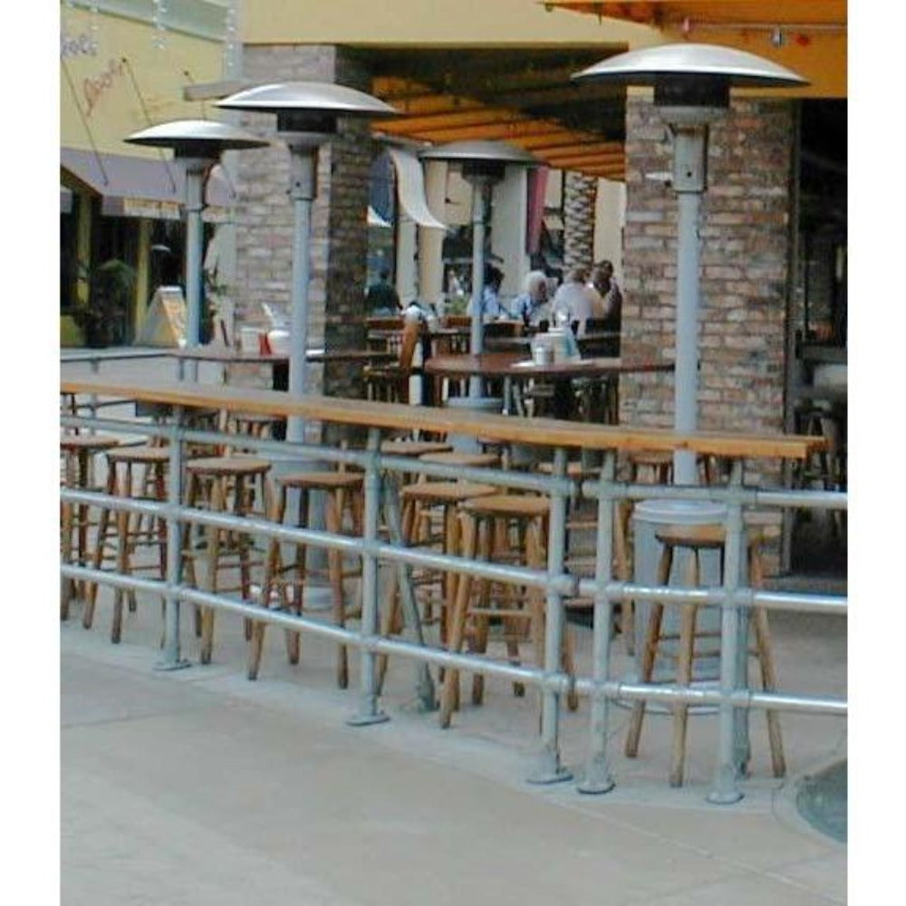 Sunglo A270 BK Black Portable Propane Patio Heater in cafes