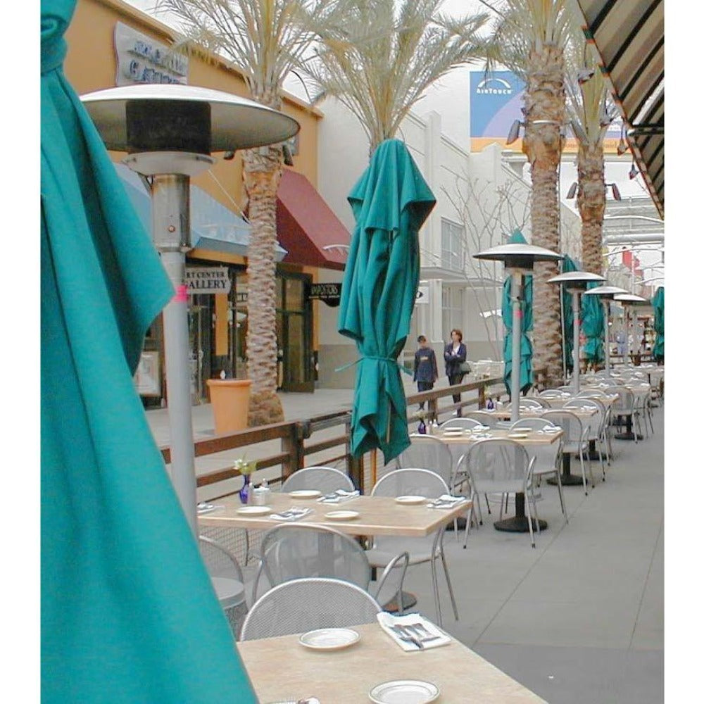 Sunglo A270 BK Black Portable Propane Patio Heater in restaurants