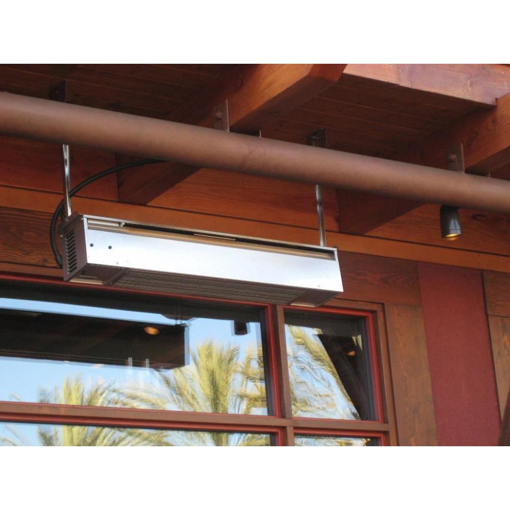 Sunpak S25S Infrared Stainless Steel Gas Heater ceiling mounted outdoors