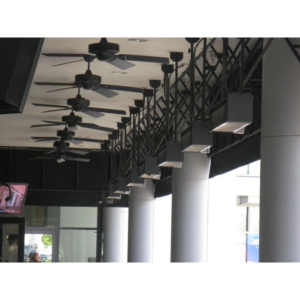 Sunpak S34 Infrared Gas Heater ceiling mounted in commercial space