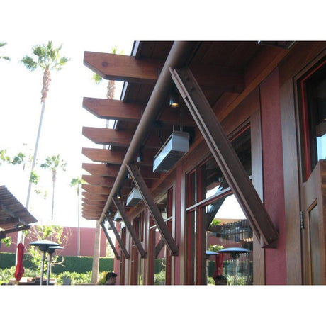 Sunpak S34 Infrared Gas Heater ceiling mounted outdoors