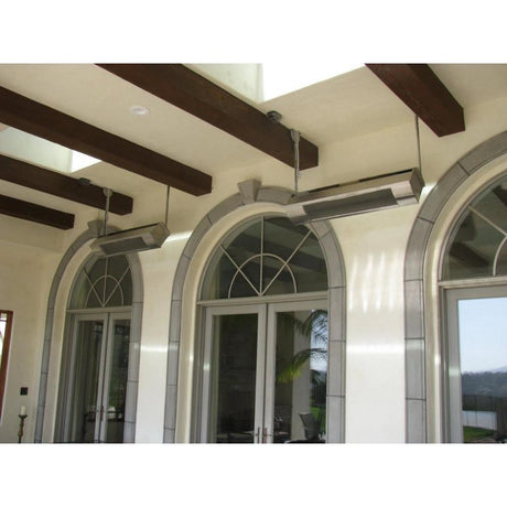 Sunpak S34 S TSR Stainless Steel Infrared Gas Heater in patio