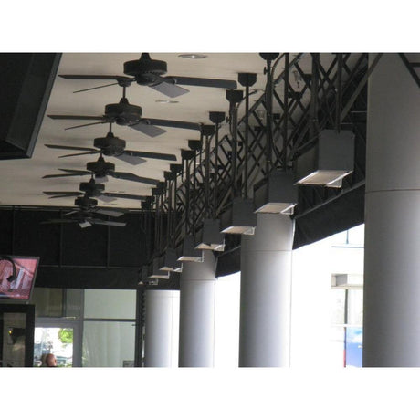 Sunpak S34B Black TSH Wall/Ceiling Mounted Infrared Gas Heater in commercial space