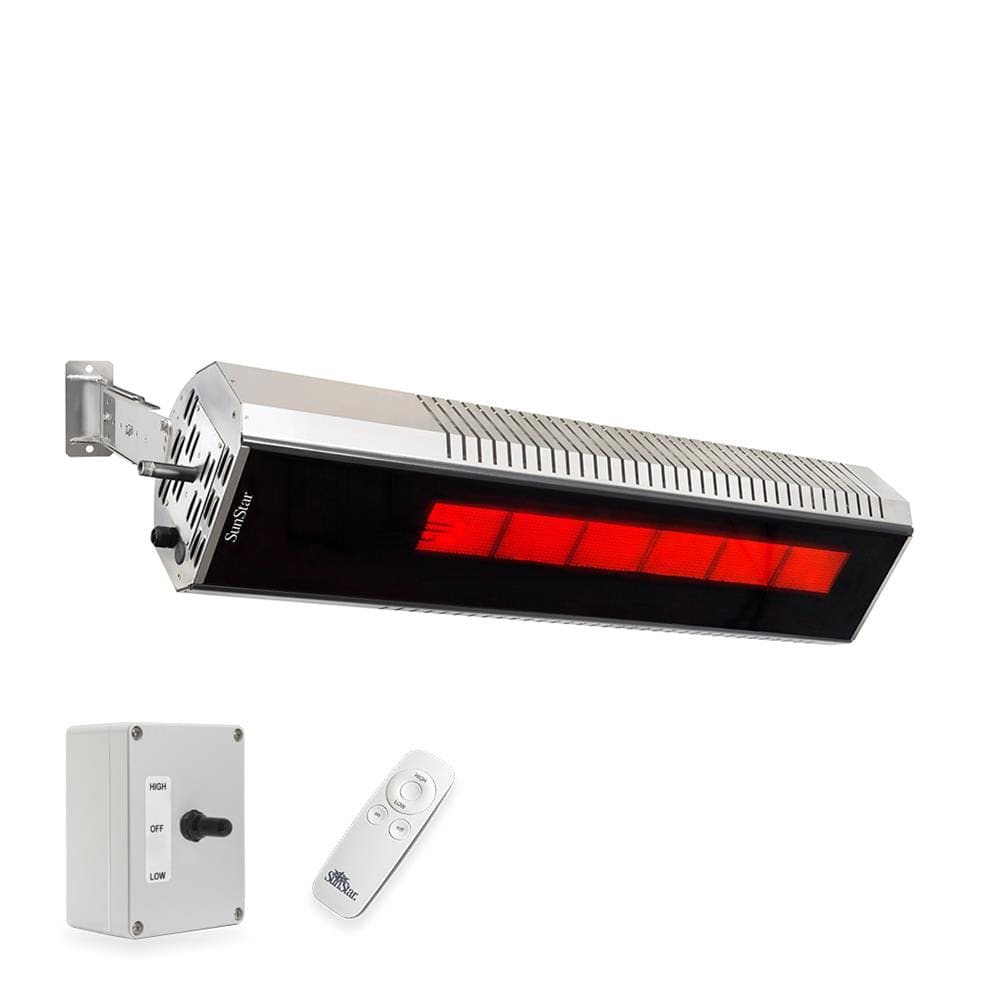SunStar Glass Marine Grade Infrared Gas Heater with 3 position switch and remote