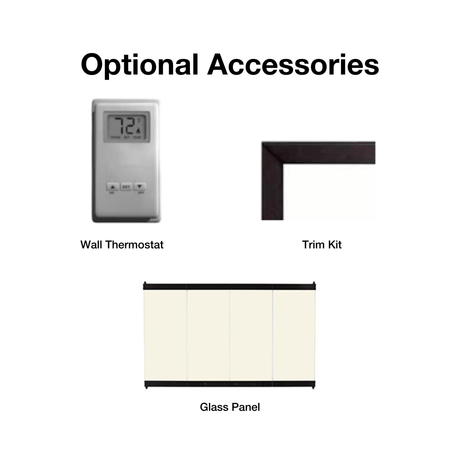 optional accessories for superior capella electric fireplace