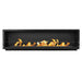 The Bio Flame 96" Firebox SS - Built-in Ethanol Fireplace in Black