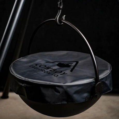 cowboy cauldron the dude fire pit grill with rain cover