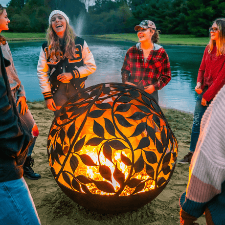 gathering around The Fire Pit Gallery Eden Steel Fire Pit