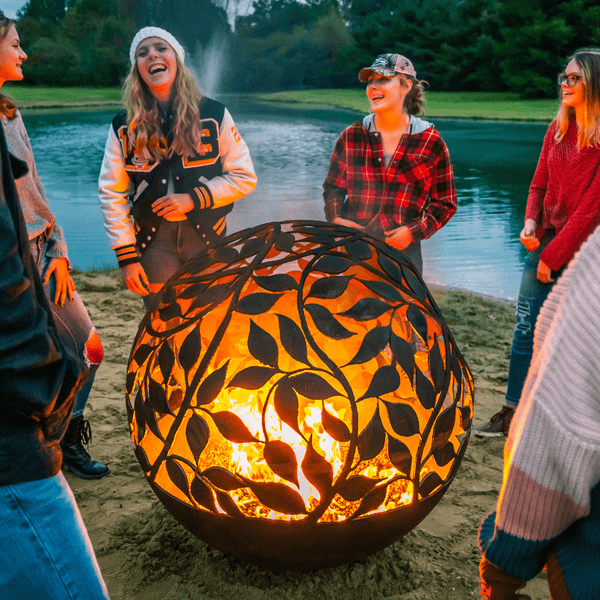 gathering around The Fire Pit Gallery Eden Steel Fire Pit