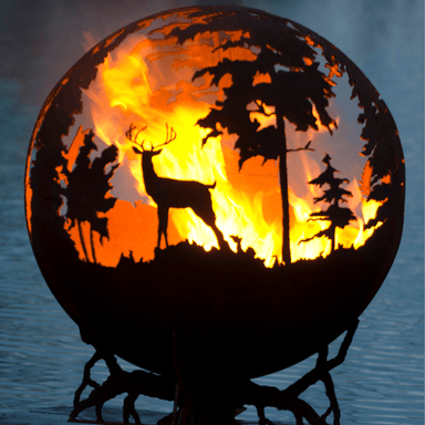 The Fire Pit Gallery Up North Steel Fire Pit with handcrafted art