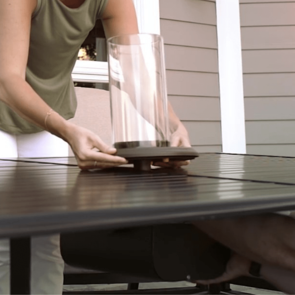 the outdoor greatroom company intrigue tabletop outdoor lantern burner base