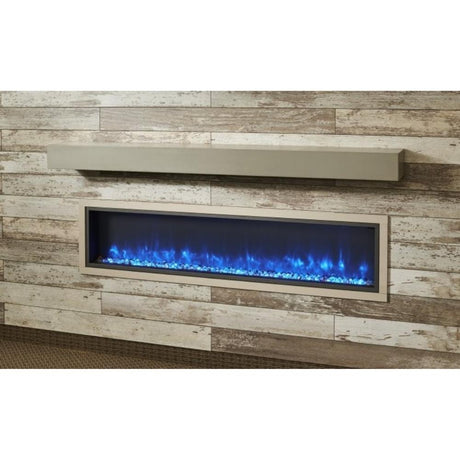 The Outdoor GreatRoom Company Cove Grey Concrete Floating Mantel Shelf