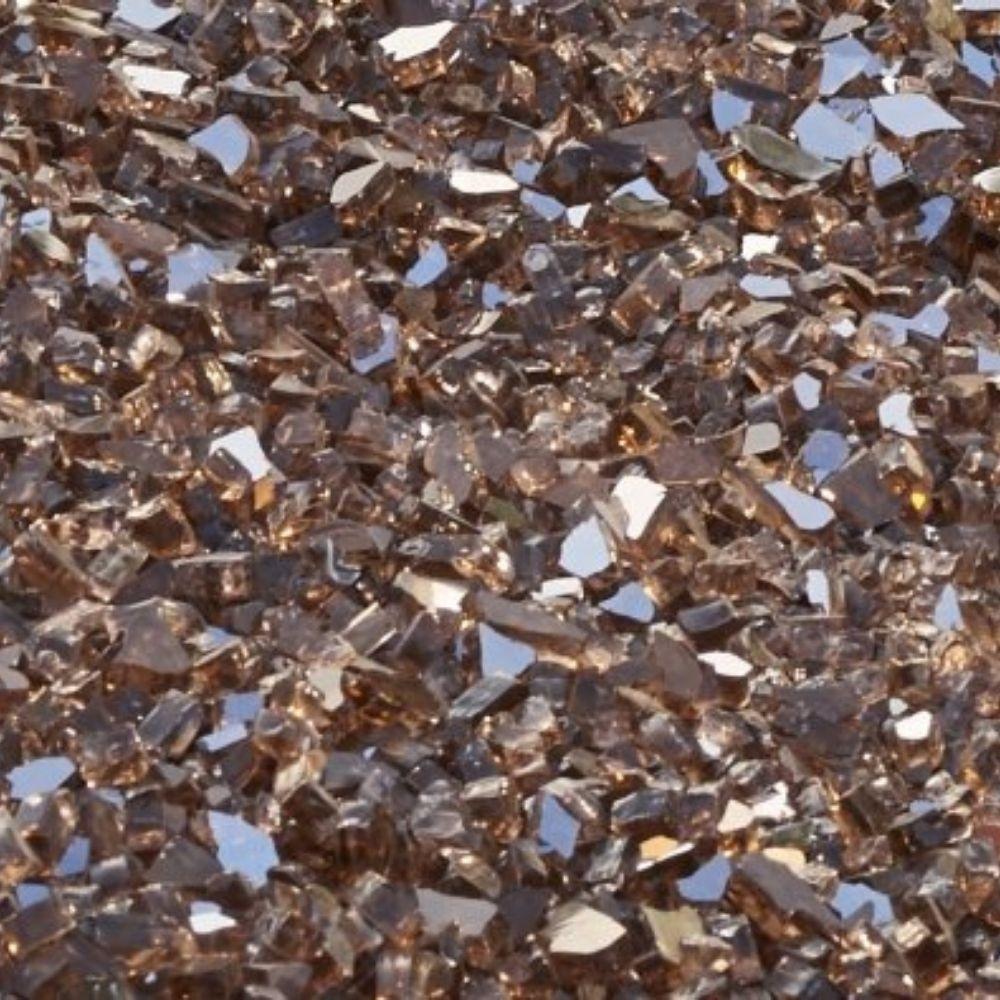 Copper Crushed Glass