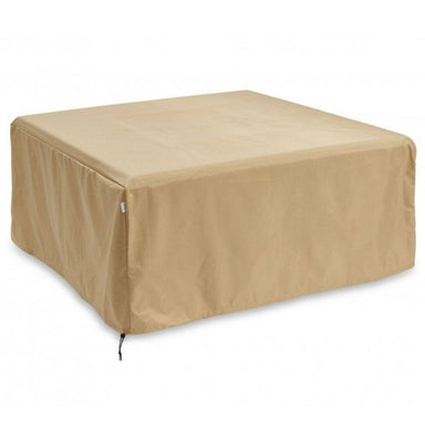 Square Tan Polyester Ripstop Cover with Drawstring.