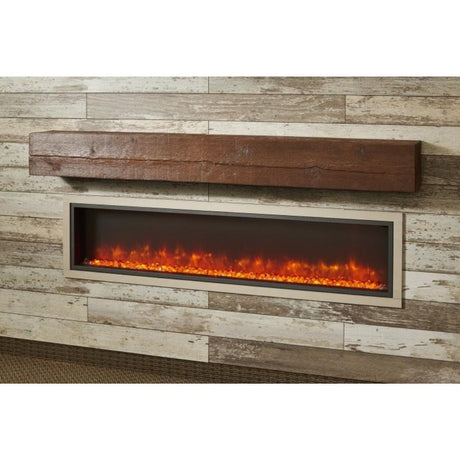 The Outdoor GreatRoom Company Tavern Brown Concrete Floating Mantel Shelf