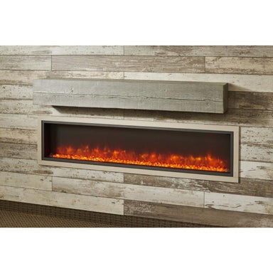 The Outdoor GreatRoom Company Washed Cedar Concrete Floating Mantel Shelf