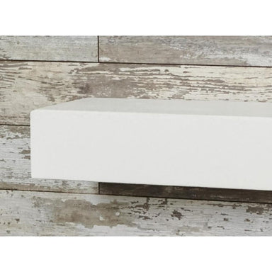 The Outdoor GreatRoom Company White Concrete Floating Mantel Shelf