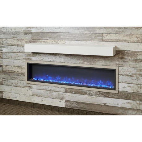 The Outdoor GreatRoom Company White Concrete Floating Mantel Shelf