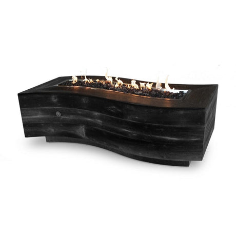 Top Fires Big Sur GFRC Gas Fire Pit in Ebony