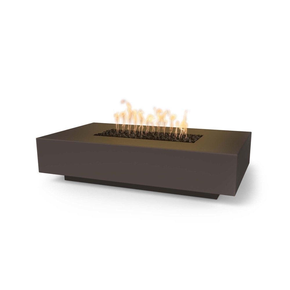 Top Fires Cabo 56-inch Linear GFRC Gas Fire Pit Table in Chocolate