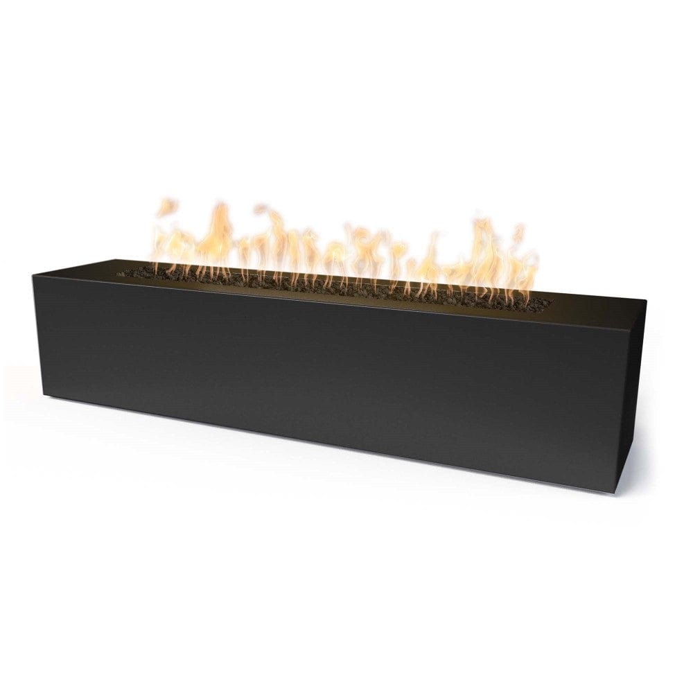 Top Fires Carmen Linear GFRC Gas Fire Pit in Black