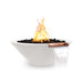 Top Fires 31" Round Concrete Gas Fire and Water Bowl - Match Lit (OPT-31RFW) Limestone