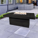 Top Fires Grove 60-Inch Ebony GFRC Fire Table Outdoors