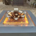Customized Top Fires Lotus Flower Ornamental Gas Burner on Cabo Fire Pit