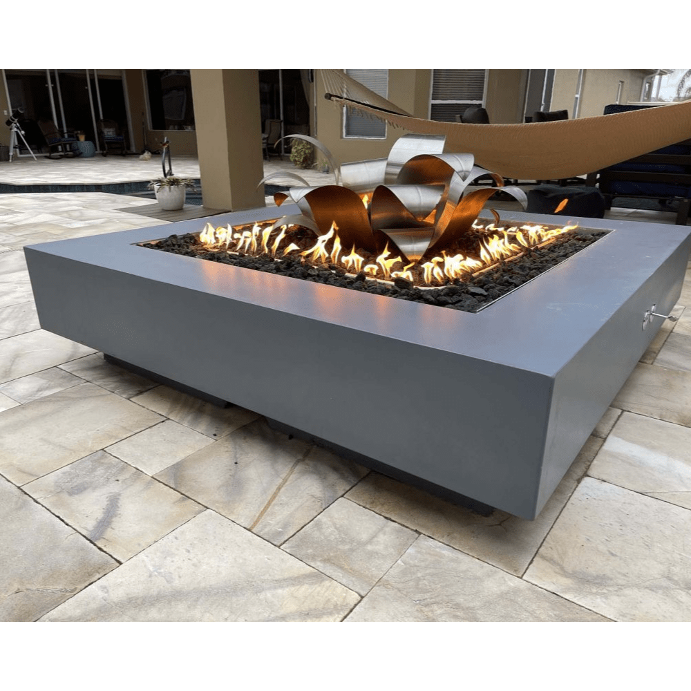 Customized Top Fires Lotus Flower Ornamental Gas Burner on Cabo Fire Pit