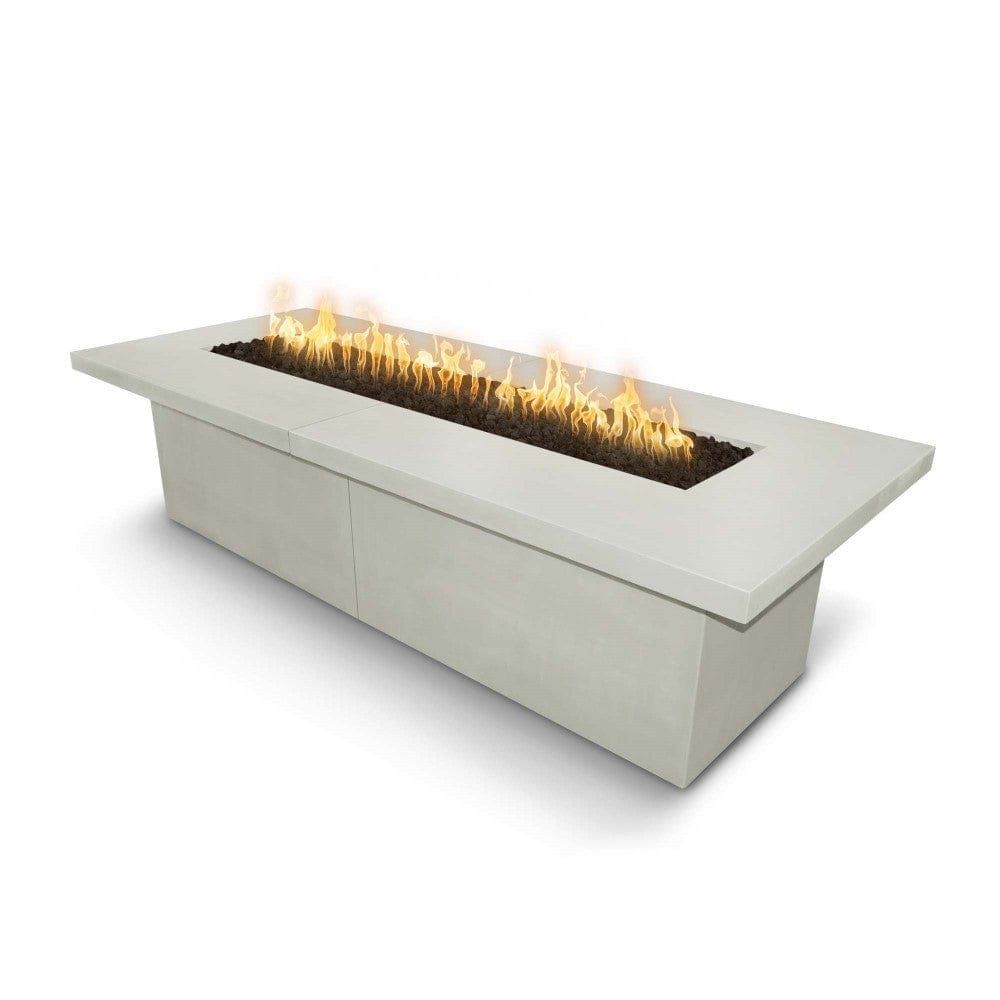 Top Fires Newport Rectangular Concrete Gas Fire Table in Ash