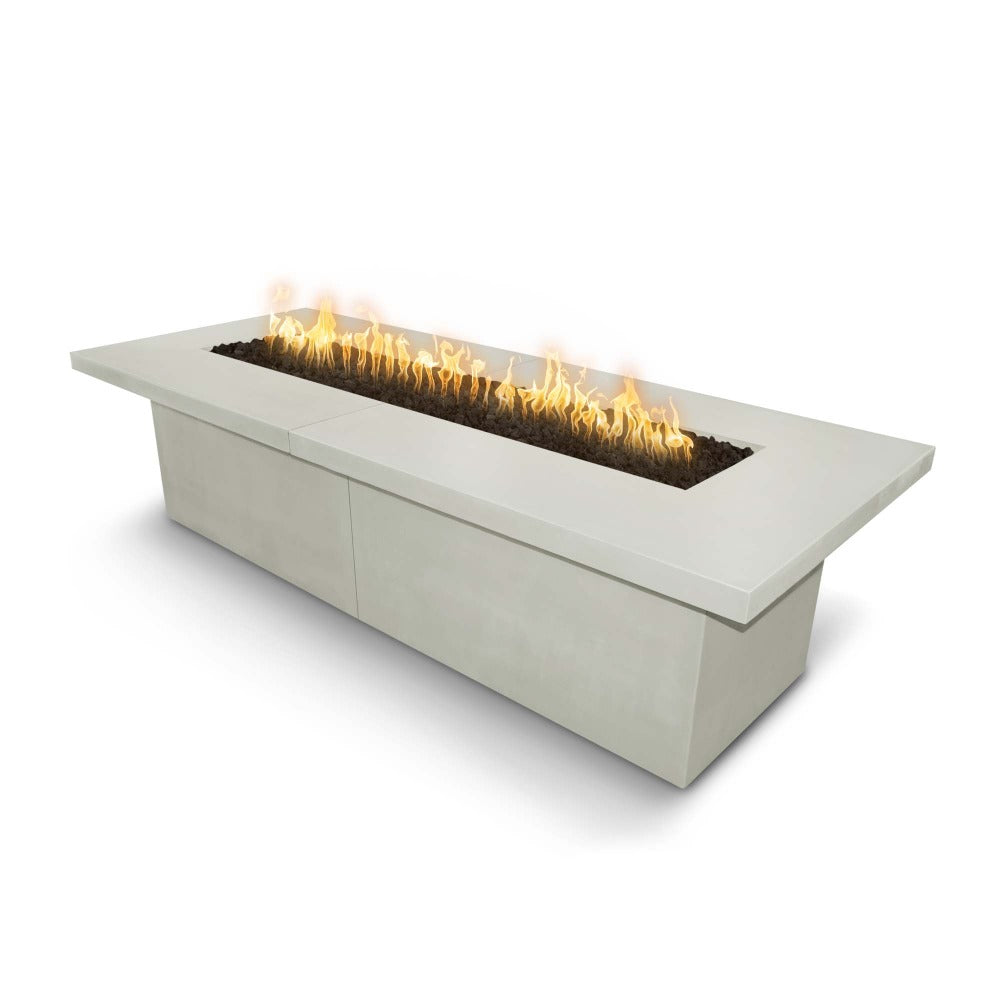Top Fires Newport Rectangular Concrete Gas Fire Table in Ash