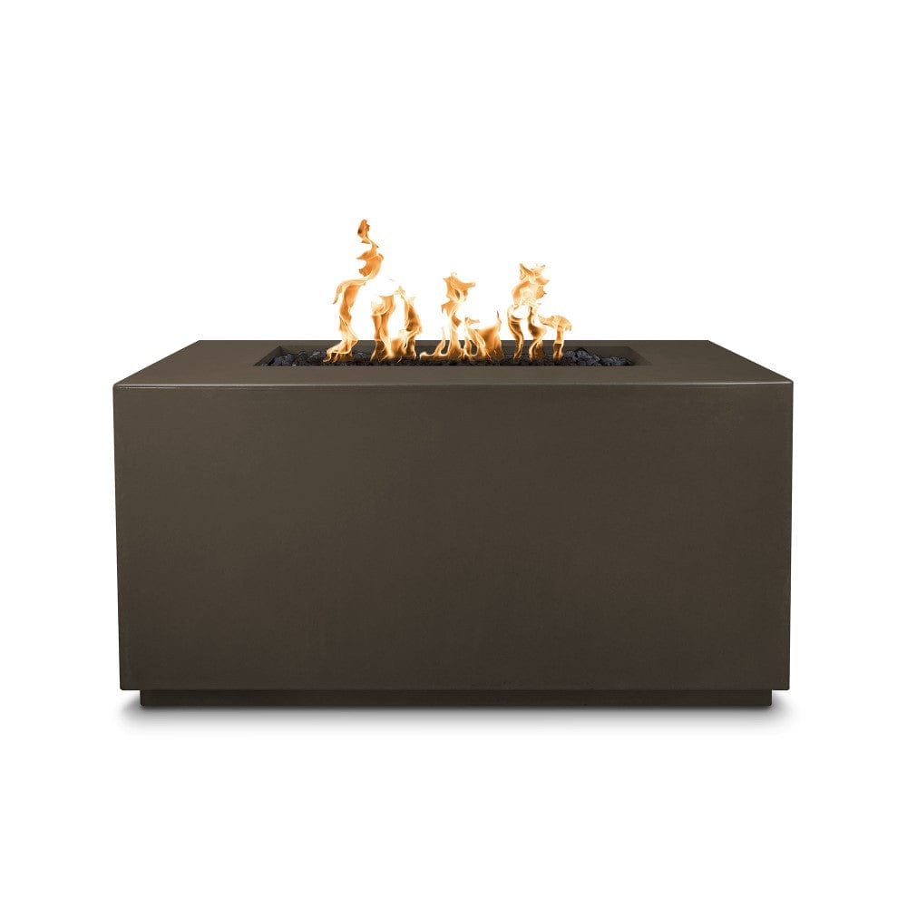 Top Fires 48-inch Pismo GFRC Match Lit Gas Fire Pit in Chocolate