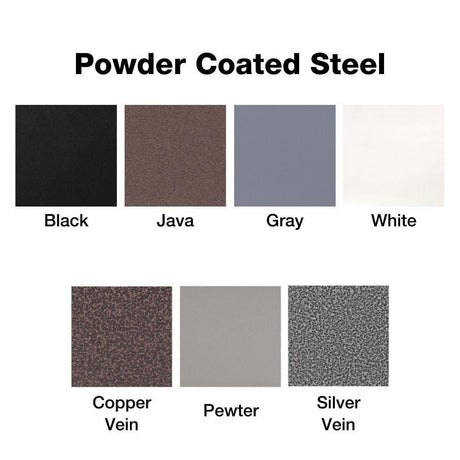 Top Fires Powder Coated Steel Propane Tank Enclosure Color Options