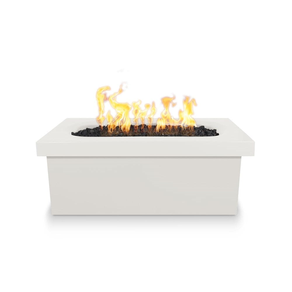 Top Fires Ramona 60" Rectangular GFRC Gas Fire Pit in Limestone