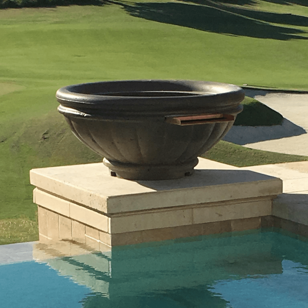 top fires roma fire pit in golf course