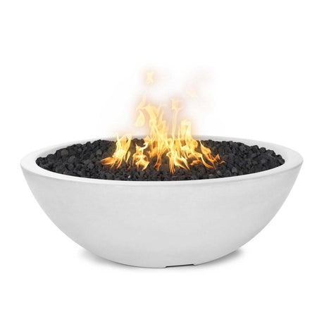 Top Fires Sedona 27-Inch Round Concrete Gas Fire Bowl in Limestone