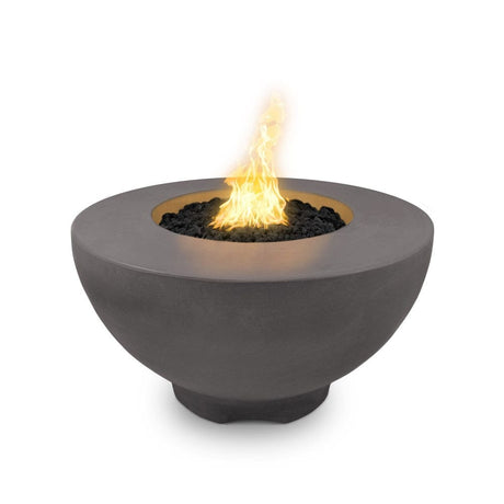 Top Fires 37" Sienna GFRC Gas Fire Pit in Chestnut