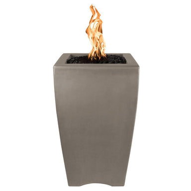 Top Fires 20" Baston Pillar GFRC Gas Fire Pit in Ash