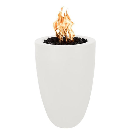 Top Fires 22" Castillo Pillar GFRC Gas Fire Pit in Limestone