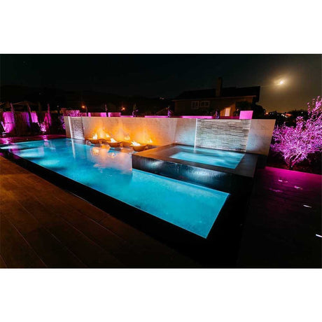 Top Fires 4 Way Copper Gas Fire and Water Bowl Pool Accent