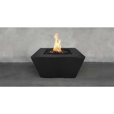 Top Fires 50-inch Black Redann GFRC Gas Fire Pit in Black
