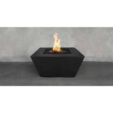 Top Fires 50-inch Black Redann GFRC Gas Fire Pit in Black
