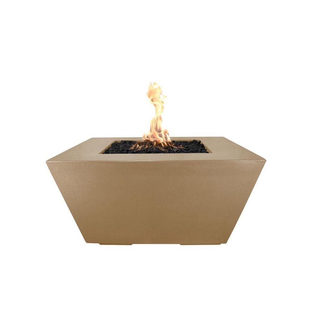 Top Fires Redann GFRC Gas Fire Pit in Brown