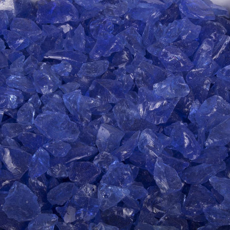 1/2"-3/4" Blue Fire Glass (25 lbs)