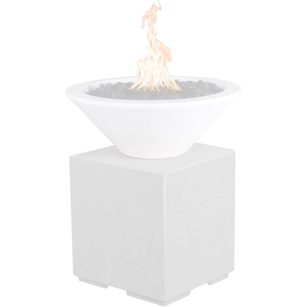 Top Fires GFRC Pillar for Fire Bowls in Limestone