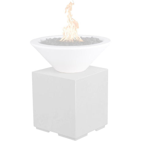 Top Fires GFRC Pillar for Fire Bowls in Limestone